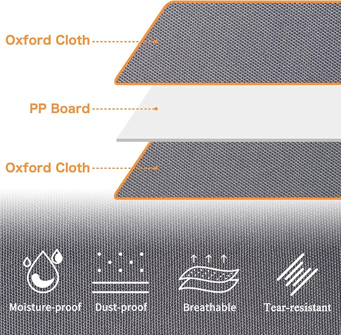 combocube 4 Pack Foldable Bed Sheet Storage Organizer Box for Linen Closet, with Window and Label, King or Queen Size Bedding Storage Boxes, Space Saving Container with Zip for Sheets, Covers, Clothes