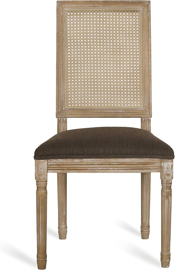 Christopher Knight Home Regina Dining Chair, Brown + Natural