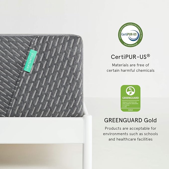Tuft & Needle - New Mint Medium Gel Foam Full Mattress - Enhanced Cooling, Responsive Comfort, Pressure Relief and Support, CertiPUR-US, 100-Night Trial, and 10 Year Limited Warranty