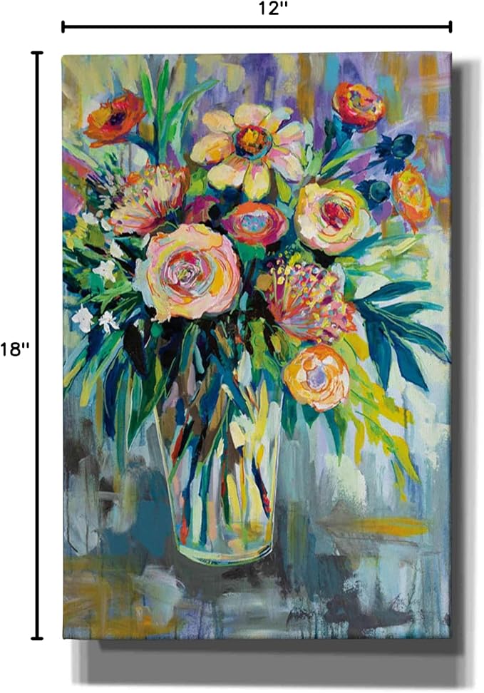 Epic Graffiti "Summer Happiness by Jeanette Vertentes, Canvas Wall Art, 12"x18"