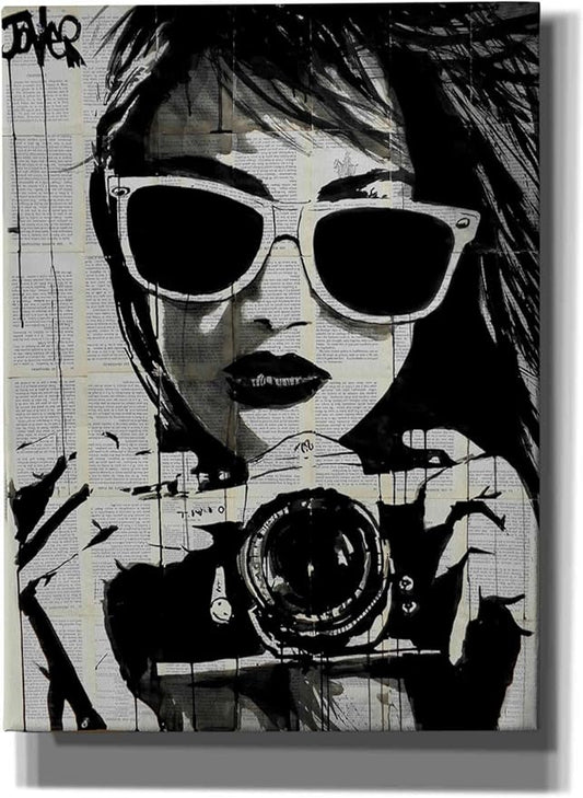 Epic Graffiti 'Shoot' by Loui Jover, Canvas Wall Art, 40" x60'
