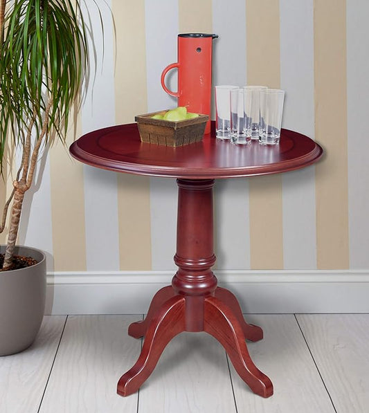 Regency Prestige 30 in. Round Queen Anne Dining Table- Mahogany
