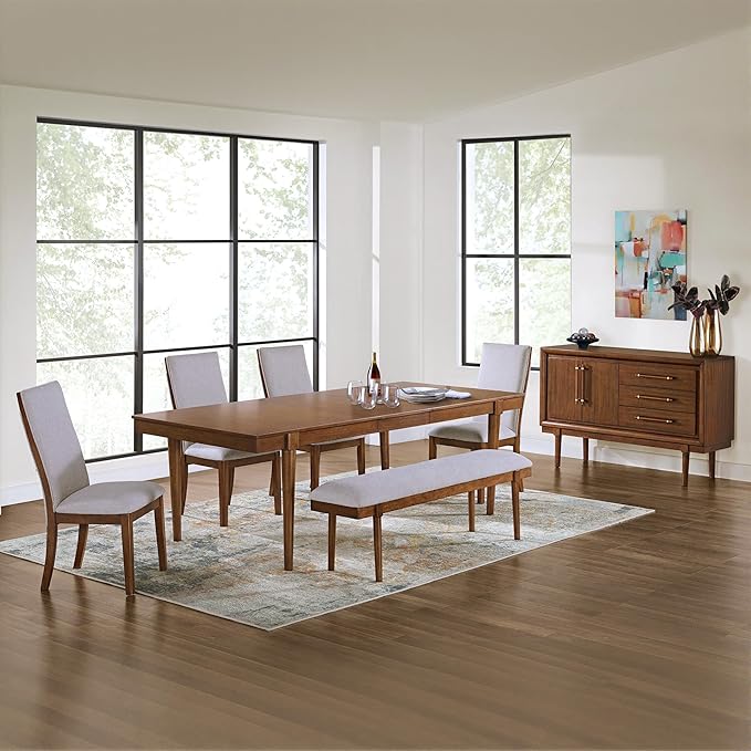 Signature Design by Ashley Lyncott Casual Dining Extension Table, Dark Brown