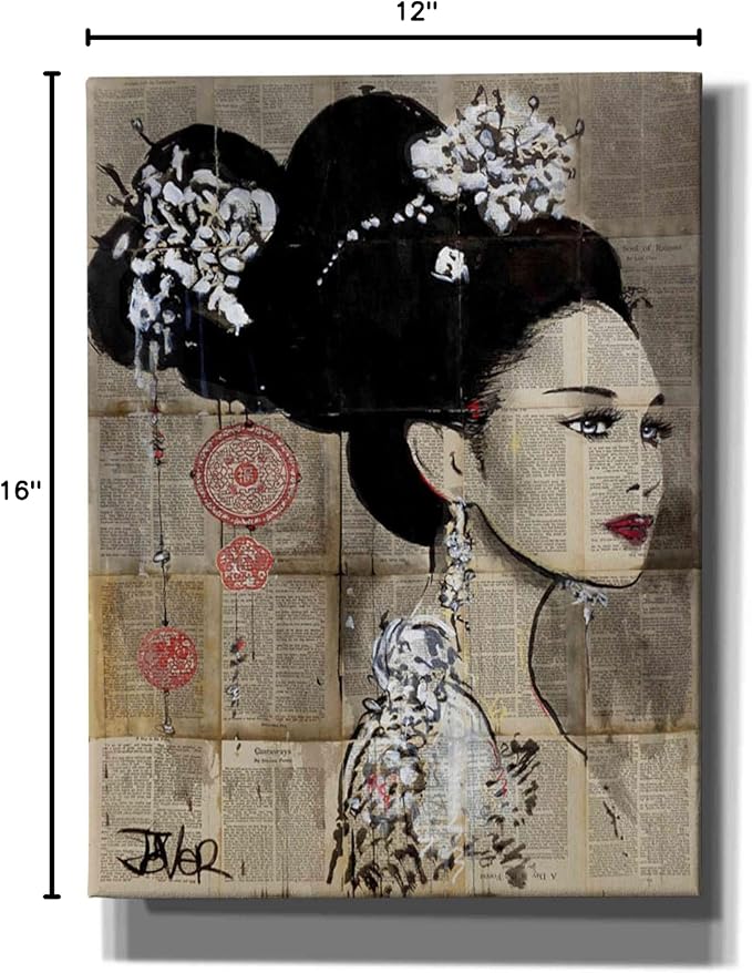 Epic Graffiti 'Yu' by Loui Jover, Canvas Wall Art, 12"x16"