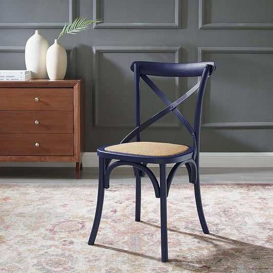 Modway Gear Dining Side Chair, Midnight Blue
