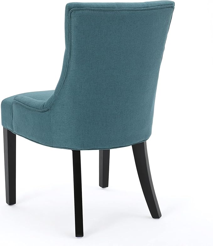 Christopher Knight Home Hayden Fabric Dining Chairs, 2-Pcs Set, Dark Teal