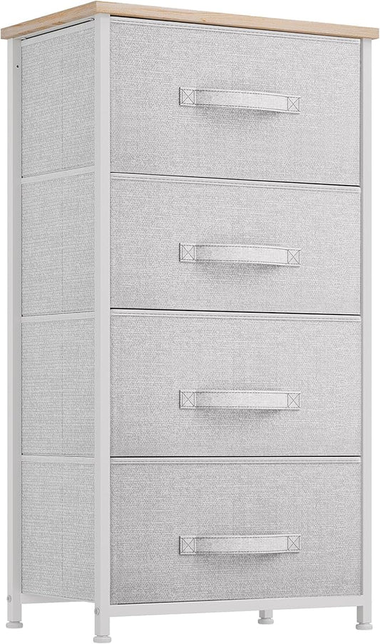YITAHOME Dresser with 4 Drawers - Fabric Storage Tower, Organizer Unit for Living Room, Hallway, Closets