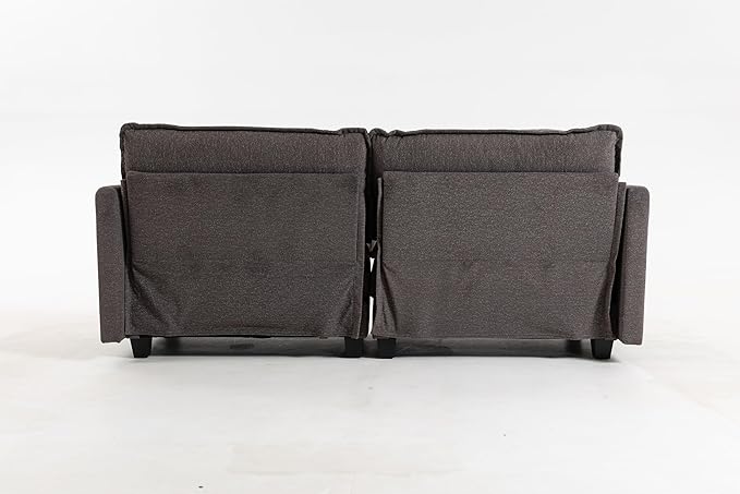 78'' Deep Seat Cloud Loveseat, Chenille Upholstered 2-Seats Modular Sectional Sofa Couch, Modern Comfy Settee Loveseat for Living Room Set, Small Apartment