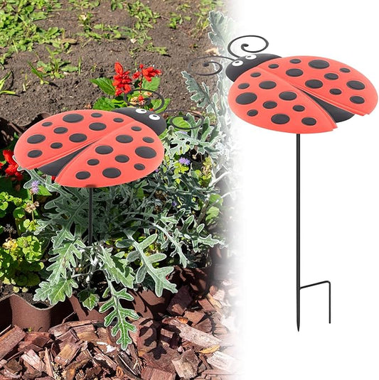 Reallnaive Small Metal Plant Umbrella for Outdoor Bee Garden Decor Umbrella Plants Shade Cover Sunshade Disk Outdoor for Potted Live Decor
