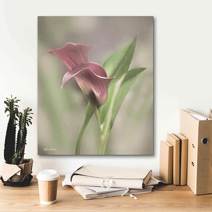 Epic Graffiti 'Pink Calla Lily' by Lori Deiter, Canvas Wall Art, 20"x24"