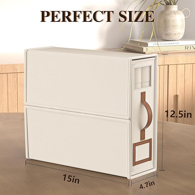 6 Pack Bed Sheets Organizers And Storage (King Size),Foldable Sheet Organizer With Handle For Linen Closet,Bedding Organizer Storage For Sheets, Duvet Cover (Beige, XCDSN-002