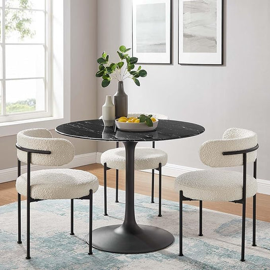 Modway Lippa Dining Table, 40", Black Black