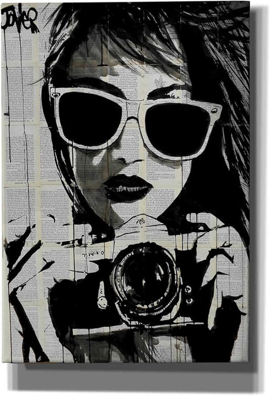 Epic Graffiti 'Shoot' by Loui Jover, Canvas Wall Art, 18"x26"