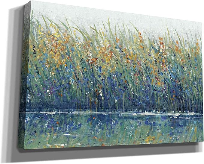 Epic Graffiti 'Wildflower Reflection II' by Tim O'Toole, Canvas Wall Art, 60"x40"