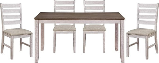 Lexicon Ameillia 5-Piece Dining Set, White