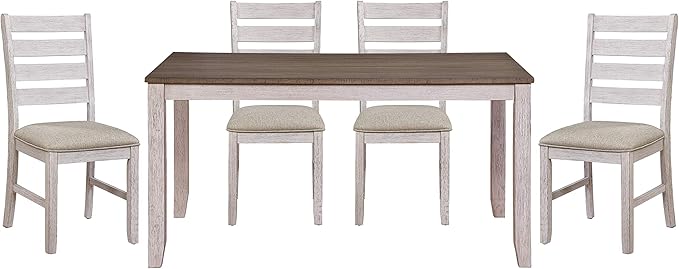 Lexicon Kerley 5-Piece Dining Set, Brown/Grayish White