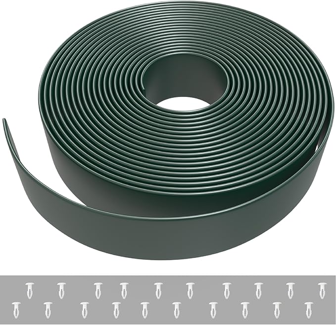 2" x20' ft Vinyl Straps for Patio Chairs Repair Outdoor Lawn Furniture Replacement Strap Strapping (Dark Green) + 20 Free Rivets!