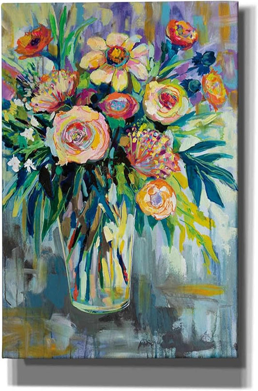 Epic Graffiti "Summer Happiness by Jeanette Vertentes, Canvas Wall Art, 40"x60"