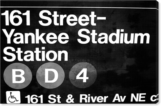 Cities and Skylines Wall Art Canvas Prints '16604 Yankee Stadium'