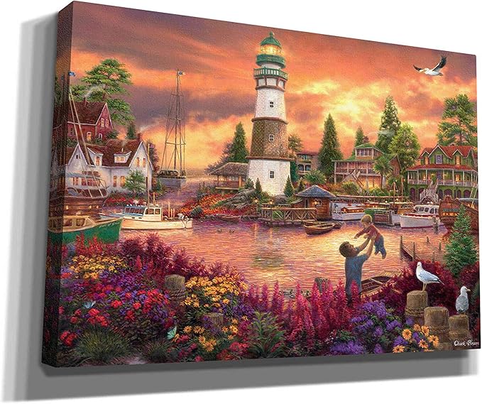 Cortesi Home 'Love Lifted Me' by Chuck Pinson, Canvas Wall Art, 26"x18"