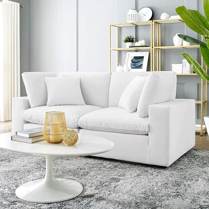 Modway Commix Down-Filled Overstuffed Performance Velvet Loveseat