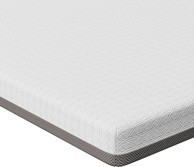 Vesgantti Twin XL Mattress, 6 Inch Gel Memory Foam Mattress for Cool Night & Pressure Relief, Medium Plush Feel with Motion Isolating,Breathable Removable Cover