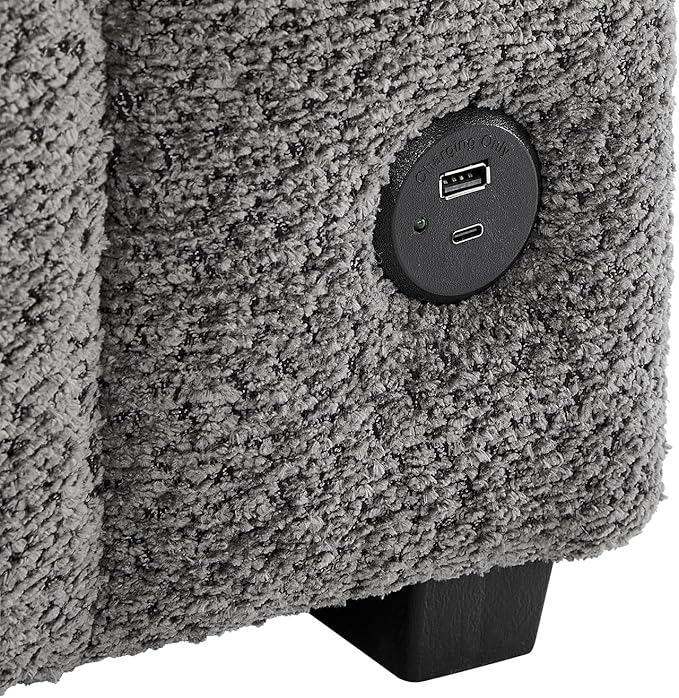 ERYE 96-Inch Oversized Reversible Corner Sleeper Sectional Sofa Bed for Living Room Office,L-Shaped Boucle Upholstered Convertible Pull Out Sleeper Couch Bed W/Storage Chaise | Cupholders, USB-C Ports, Channel Tufted