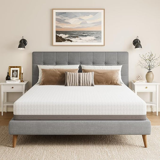 Vesgantti Full Mattress, 8 Inch Gel Memory Foam Mattress for Cool Night & Pressure Relief, Medium Plush Feel with Motion Isolating,Breathable Removable Cover