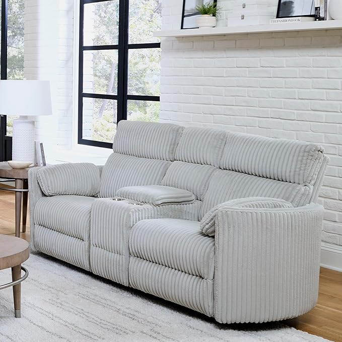 Parker Living Radius - Mega Grey Power Glider Reclining Console Loveseat