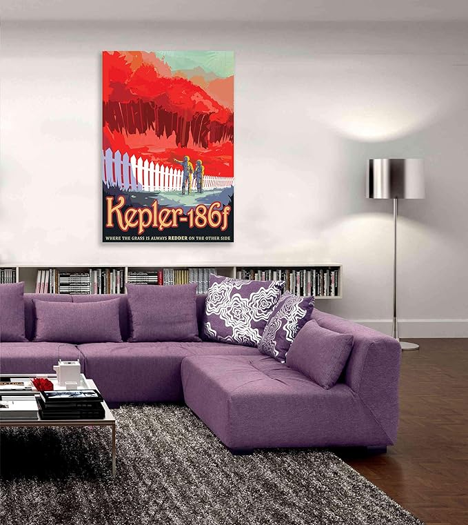 Epic Graffiti 'Visions of the Future: Kepler-186f' Canvas Wall Art, 26" x 40"