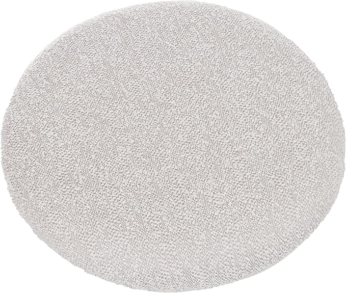 Storage Ottoman - Multipurpose Round Footrest or Storage Organizer with Removable Top for Living Room, Dorm, or Apartment by Lavish Home (Gray)