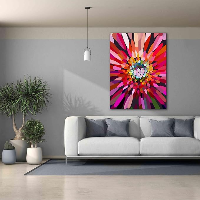 Epic Graffiti 'Pink Flower' by Shandra Smith, Canvas Wall Art, 40"x54"