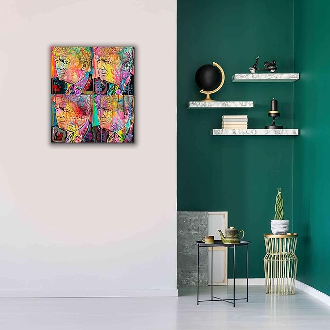 Epic Graffiti 'Trump 4 Up' by Dean Russo, Canvas Wall Art, 26"x30"