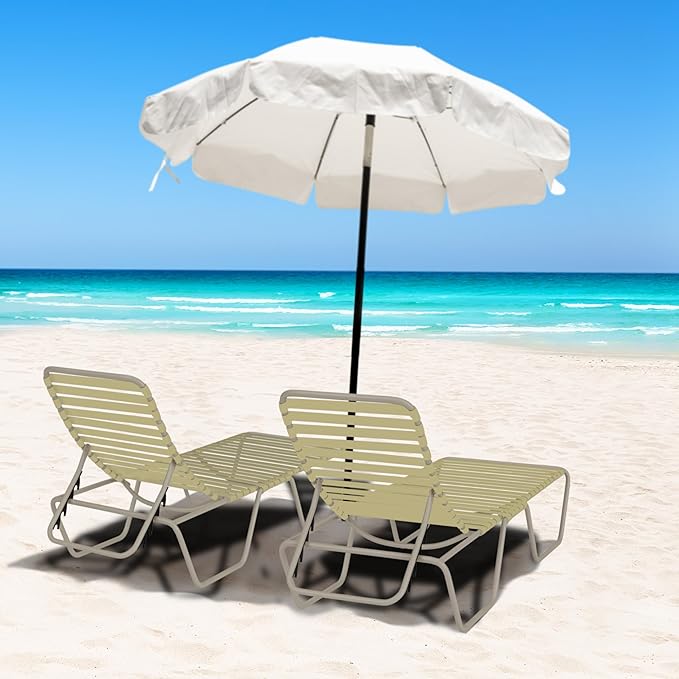 Vinyl Straps for Patio Chair Repair Kit 2'' Wide 20 Ft Long Replacement Straps + 20 Free Rivets for Outdoor Lawn Furniture Chaise Lounge Repair (Driftwood)