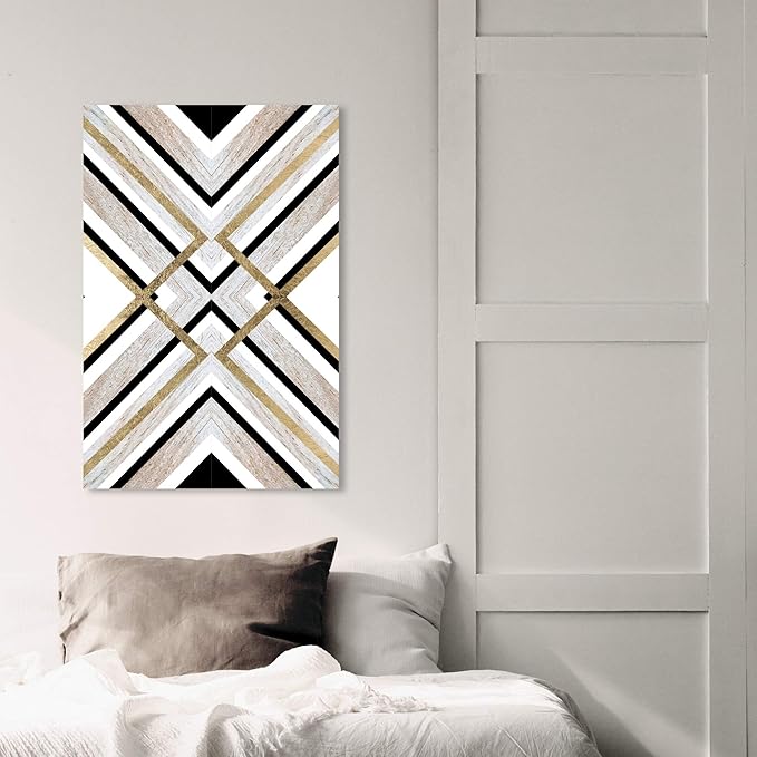 Oliver Gal Earthy Lux | Premium Canvas Print. the Abstract Wall Art Decor Collection by Oliver Gal Gallery Wrapped, 20" x 30", Black
