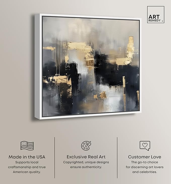 Art Remedy Daring Canvas Colorful Abstract Wall Art, White Frame, 12" x 12"