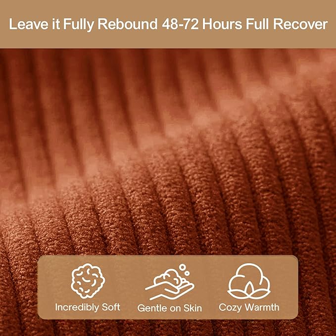 BSHOMGI Folding Sofa Bed, 4 in 1 Convertible Sofas to Lounger Comfy Single Bean Bag Chair Floor Portable Foldable Sleeper Lazy Futon Couch Chair for Bedroom, Living Room (Orange, 53.15" Double Sofa)