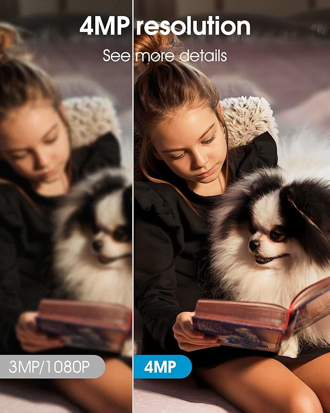 Indoor Security Camera, Camera for Home Security, 5G&2.4GHz Pet Camera with WiFi 6, Motion Tracking, 2-Way Audio, Night Vision, Cloud & SD Card Storage, Compatible with Alexa