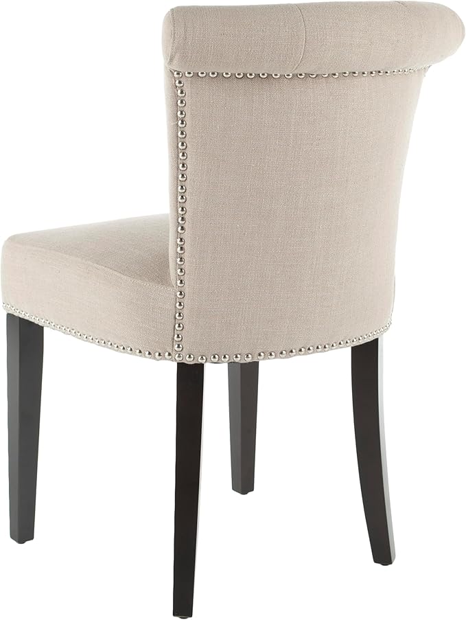 Safavieh Mercer Collection Matthew Beige Linen Dining Chair, Set of 2