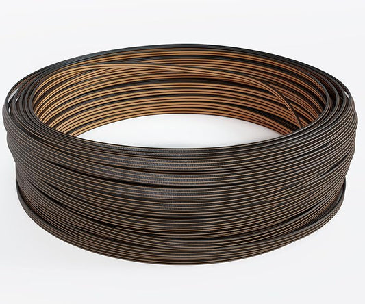 Gradient Dark Brown Wicker Repair Material Fix Kit Rattan Plastic Vinyl Material for Patio Furniture Chair, Sofa, Table Repair Replacement (1.1 LBS)