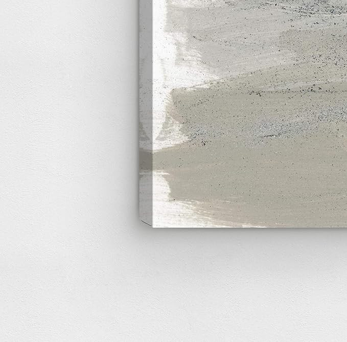 The Oliver Gal Artist Co. Oliver Gal 'Silver Storm' Gray Abstract Wall Art Print Premium Canvas, 40" x 60"
