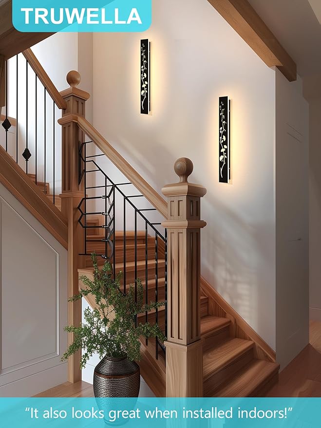 Modern Outdoor Wall Lights 39.4inch LED Long Wall Sconce 3000K Exterior Light Fixture Porch Lights 32W Exterior Lighting Fixtures for Patio Balcony Terrace Garden