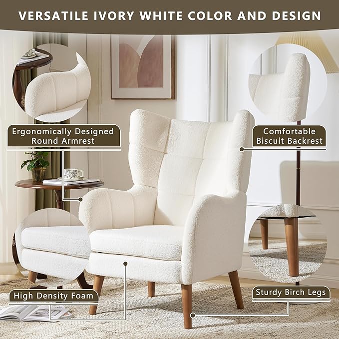 Merax Elegant Button Tufted Accent Chair