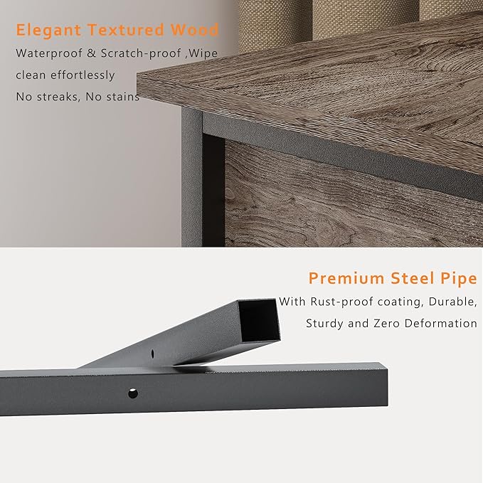 VECELO Night Stand Set 2 with Drawer and Storage Shelf,15.7x11.8x23.6 inches Bedside Table End Table,Wood Nightstands for Bedroom, Living Room,Sofa,Gray,2 Sets