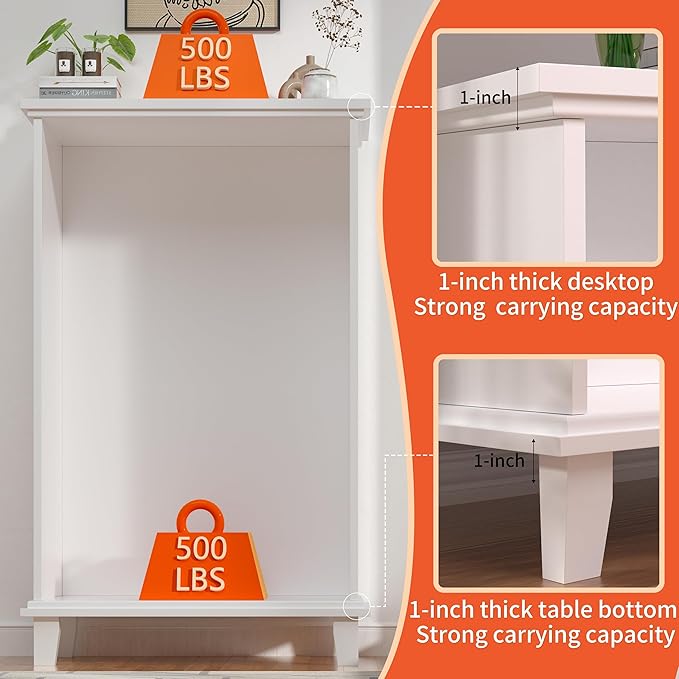 5 Drawers Dresser for Bedroom, White Chest of Drawers Tall Wood Dresser with Large Storage Organizer for Living Room, Hallway