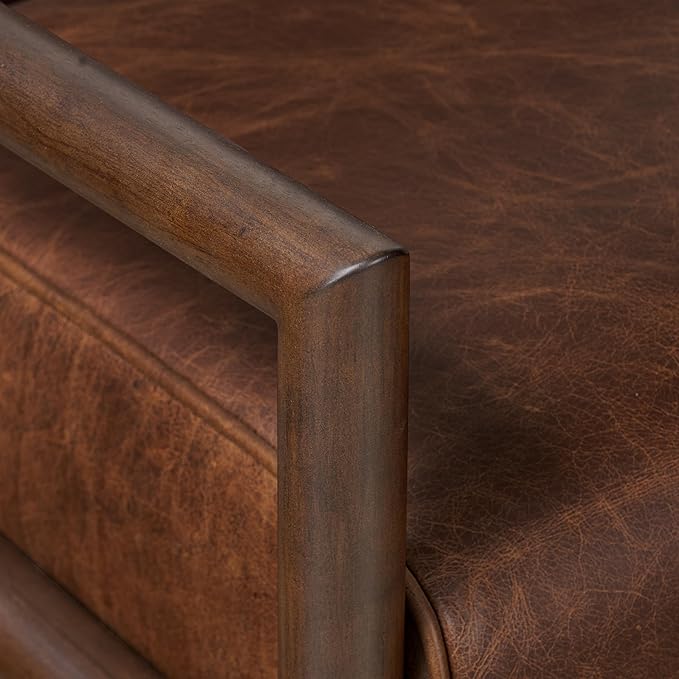 Poly & BARK Viborg Lounge Chair in Chocolate Brown