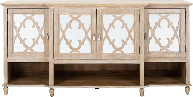 Safavieh Couture Home Juliette Contemporary White Mirrored Sideboard