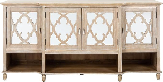Safavieh Couture Home Juliette Contemporary White Mirrored Sideboard