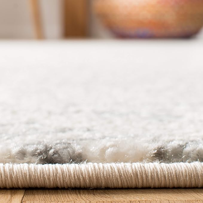 SAFAVIEH Tulum Collection Accent Rug - 2'7" x 4'5", Ivory & Grey, Moroccan Boho Tribal Design, Non-Shedding & Easy to Clean, Ideal for Front Door, Kitchen, Entryway, Accent Space (TUL272A)