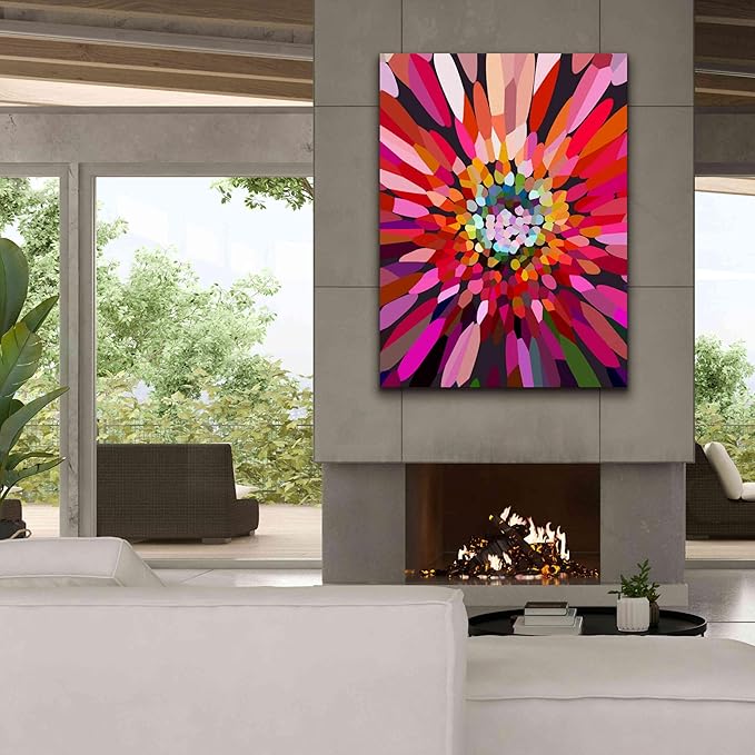 Epic Graffiti 'Pink Flower' by Shandra Smith, Canvas Wall Art, 40"x54"